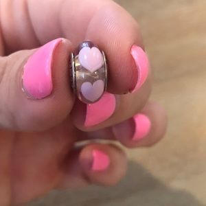 Pandora Murano Pink Heart Charm